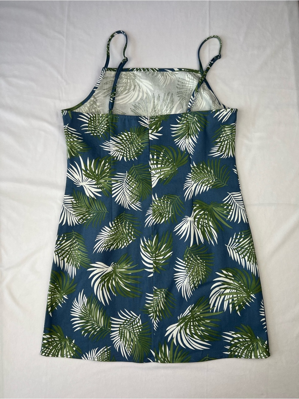 NWT Urban Outfitters Tropical Print Sleeveless Mini Slip Dress Size Large - Picture 7 of 7